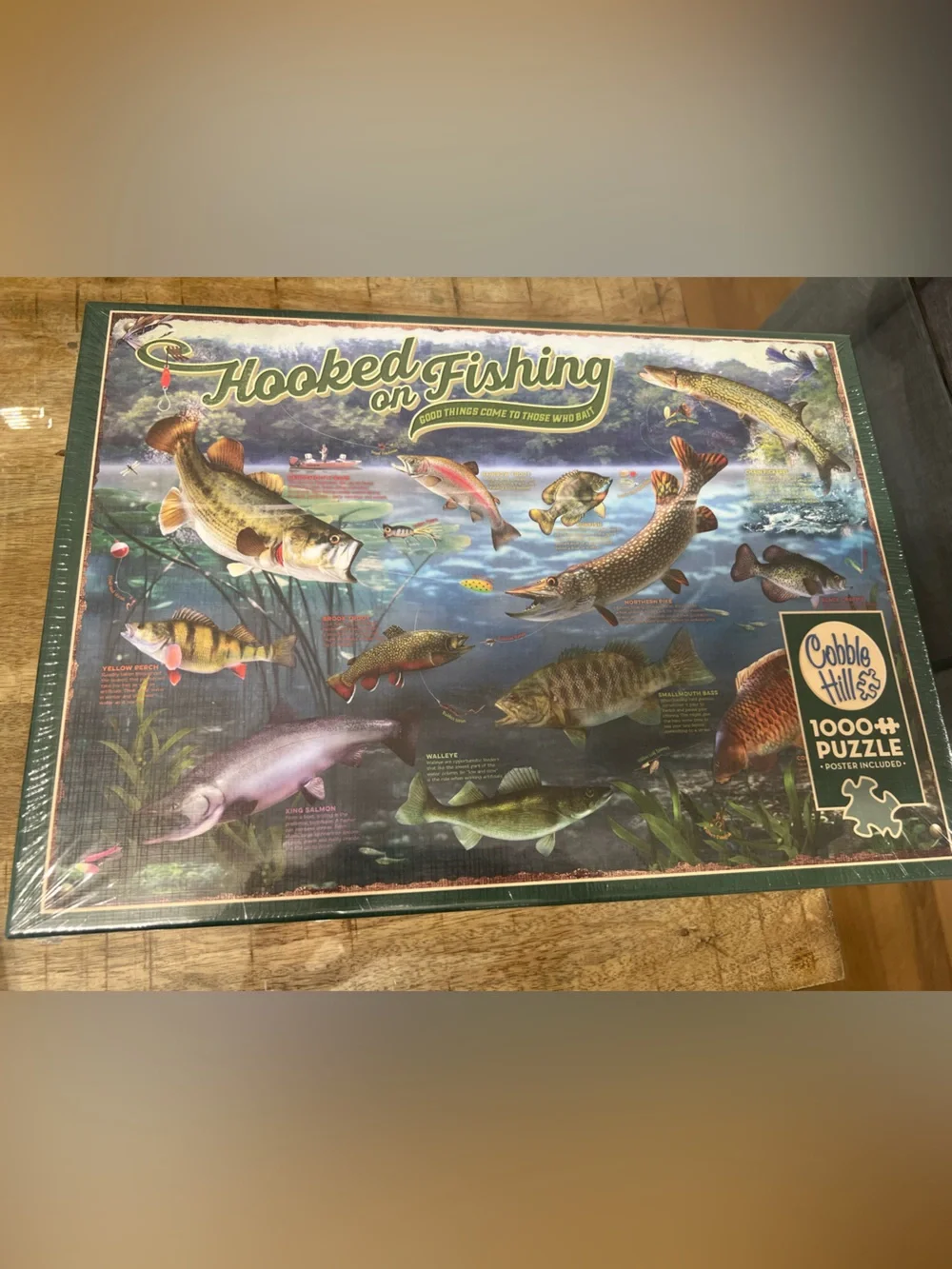 Cobb Hill by New Balance Hooked on Fishing Puzzle - Blue, Green, Brown, Orange